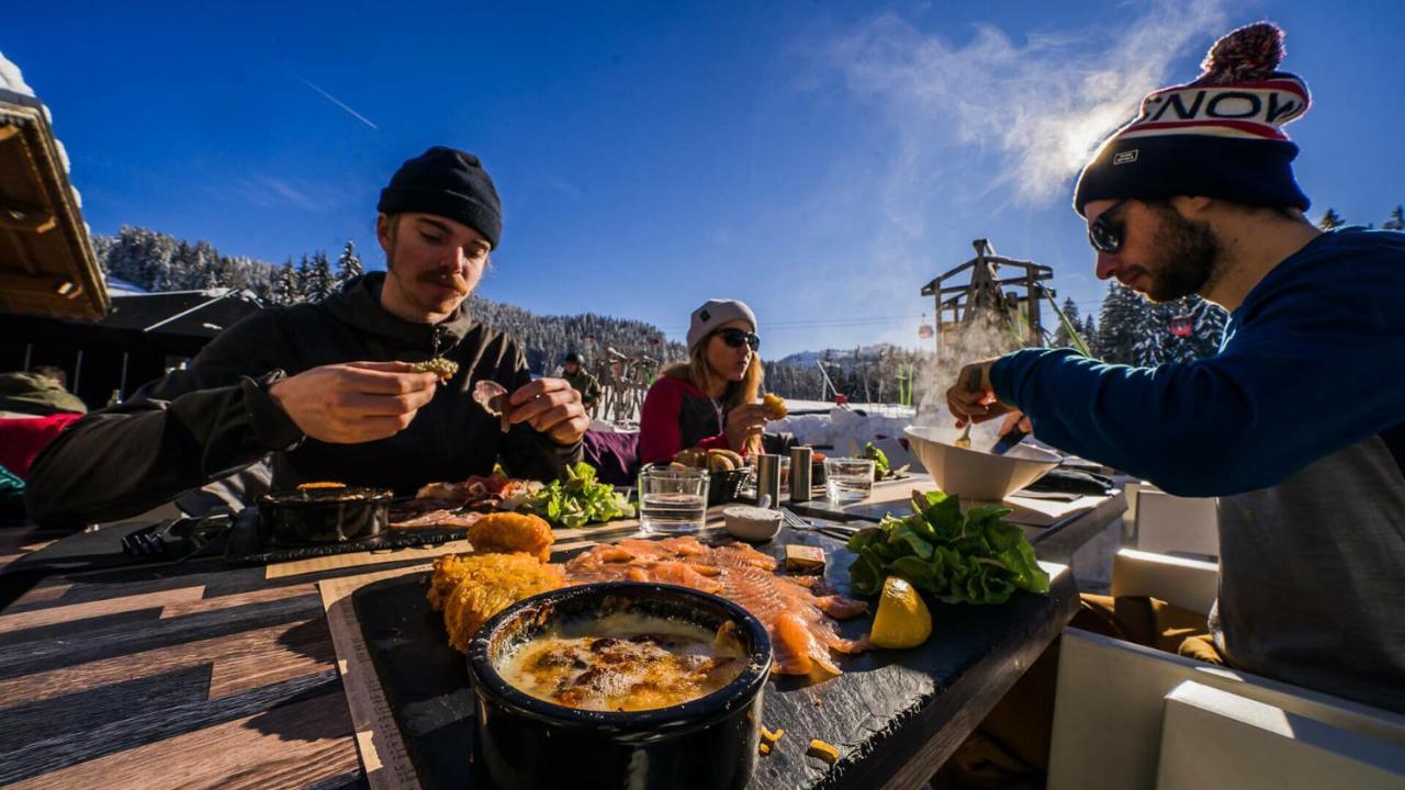 Le Montana - Studio Rue Du Centre - Cosy Et Montagnard - Navette Les Gets Dış mekan fotoğraf