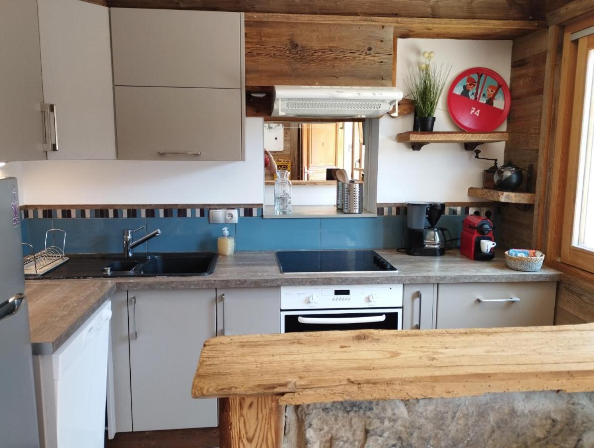 Le Montana - Studio Rue Du Centre - Cosy Et Montagnard - Navette Les Gets Dış mekan fotoğraf